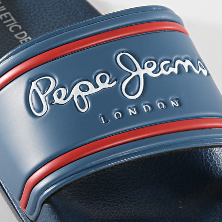 Pepe Jeans - Claquettes Slider Classic PMS70070 Bleu Marine