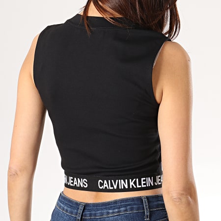Calvin Klein - Débardeur Crop Femme Milano 0675 Noir