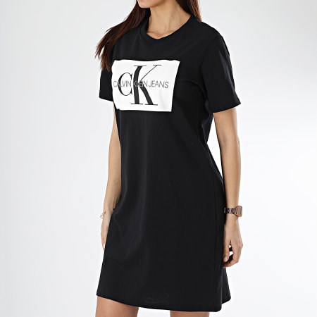 Calvin Klein - Robe Femme Iconic Monogram Box 1236 Noir