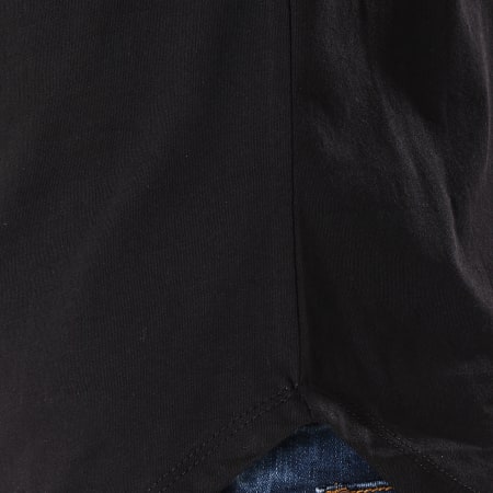 Frilivin - Tee Shirt Manches Longues Oversize Avec Bandes 6674 Noir Vert Fluo