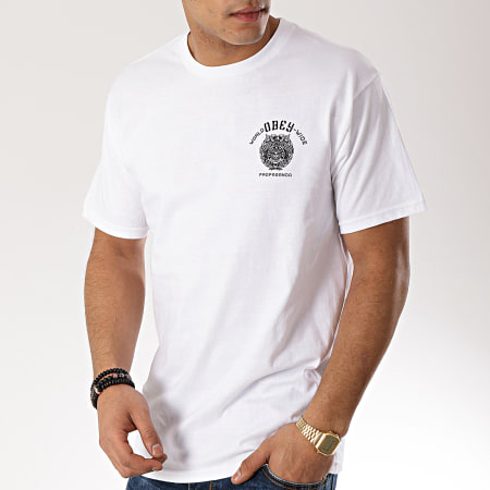 Obey - Tee Shirt Global Legion Blanc