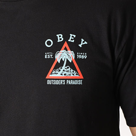 Obey - Tee Shirt Outsider's Paradise Noir