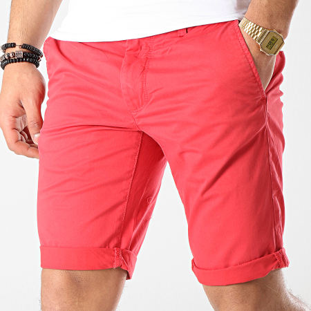 Teddy Smith - Short Chino Stretch Rouge