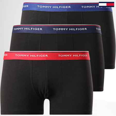 Tommy Hilfiger - Lot De 3 Boxers Premium Essentials 1U87903842 Noir Rouge Bleu Marine