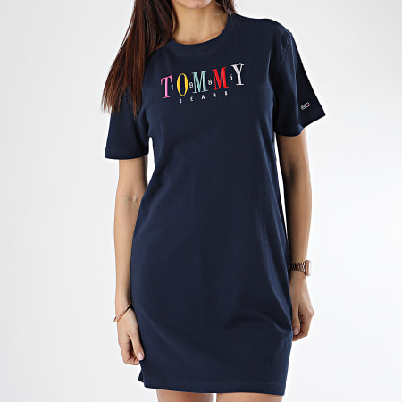 Tommy Hilfiger - Robe Femme Graphic 6267 Bleu Marine 