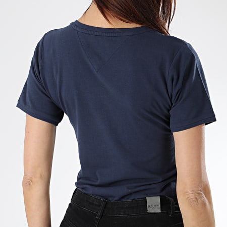 Tommy Hilfiger - Tee Shirt Femme Stretch 6320 Bleu Marine