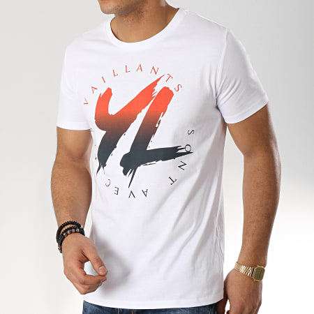 YL - Camiseta blanca con logotipo