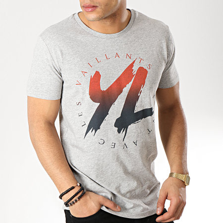 YL - Camiseta Logo Moteado Gris