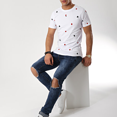 Berry Denim - Tee Shirt Oversize JAK-093 Blanc
