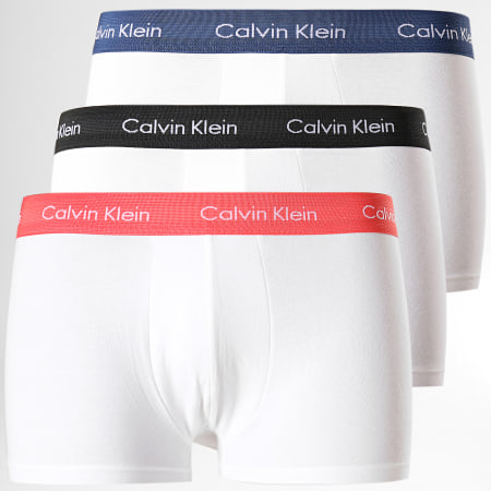Calvin Klein - Lot De 3 Boxers Cotton Stretch U2664G Blanc 