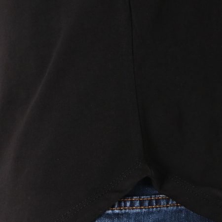 Frilivin - Tee Shirt Manches Longues Oversize Avec Bandes 6674 Noir Jaune Fluo