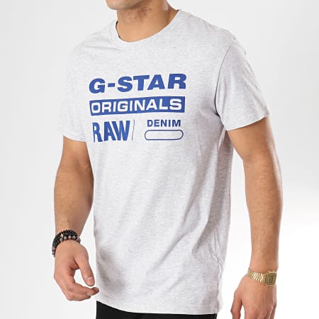G-Star - Tee Shirt Graphic 8 D14143-336 Gris Chiné