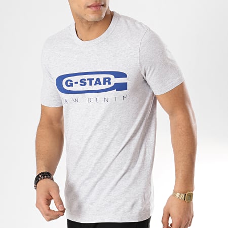 G-Star - Tee Shirt Graphic 4 D15104-336 Gris Chiné