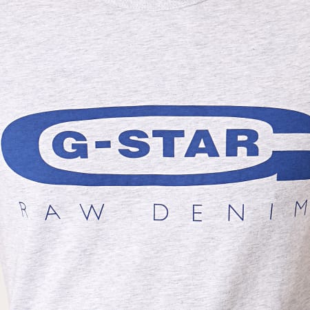 G-Star - Tee Shirt Graphic 4 D15104-336 Gris Chiné