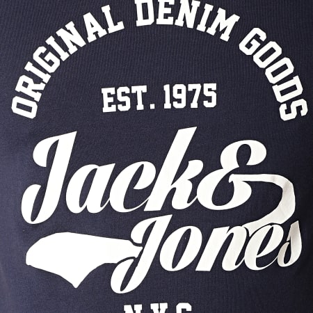 Jack And Jones - Tee Shirt Rafa Bleu Marine
