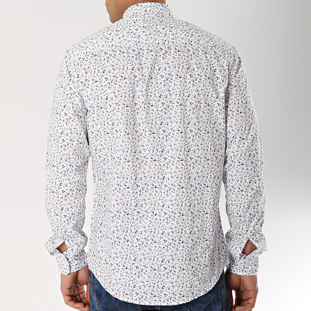 Only And Sons - Chemise Manches Longues Floral Todd Blanc