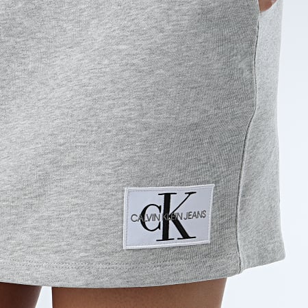 Calvin Klein - Jupe Femme Monogram Logo 8051 Gris Chiné