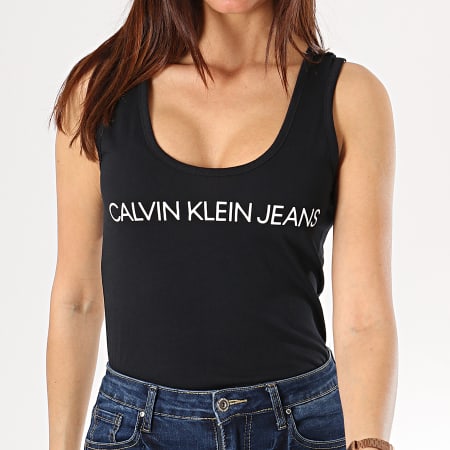 Calvin Klein - Débardeur Femme Institutional 0487 Noir