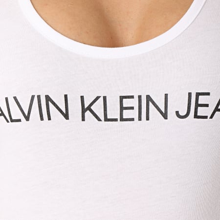 Calvin Klein - Débardeur Femme Institutional 0487 Blanc
