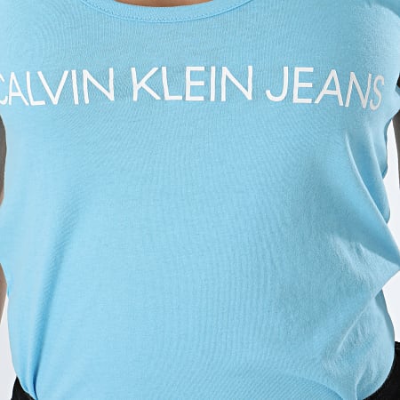 Calvin Klein - Débardeur Femme Institutional 0487 Bleu Clair