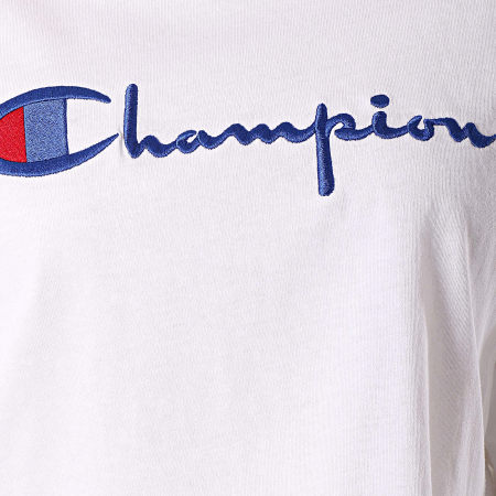 Champion - Tee Shirt Crop Femme 111583 Blanc
