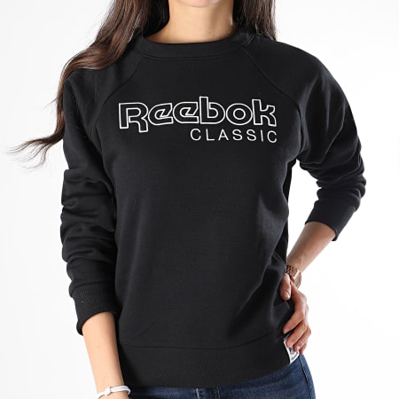 Reebok - Sweat Crewneck Femme Iconic Fleece DT7274 Noir