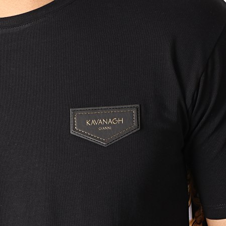 Gianni Kavanagh - Tee Shirt Oversize Avec Bandes Baroque And Stripes Noir Renaissance