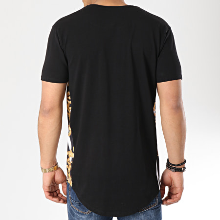 Gianni Kavanagh - Tee Shirt Oversize Avec Bandes Baroque And Stripes Noir Renaissance