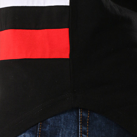 MTX - Tee Shirt Oversize Tricolore M1826 Noir Blanc Rouge