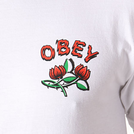 Obey - Tee Shirt Obey Briar Blanc