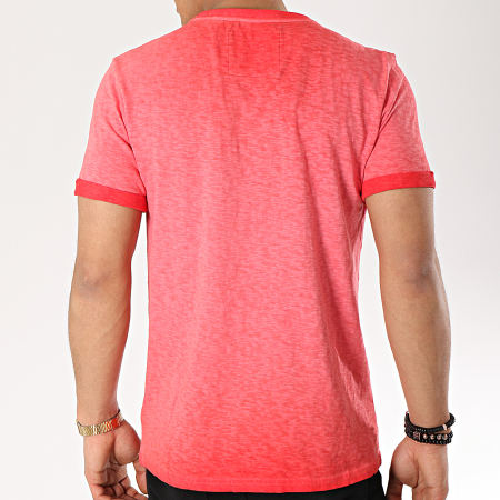 Superdry - Tee Shirt Low Roller Rouge