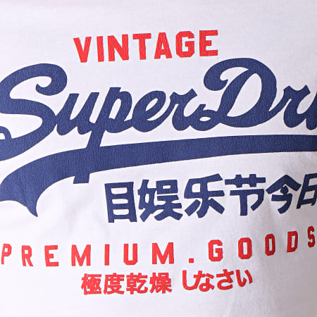 Superdry - Tee Shirt Premium Goods Duo Blanc
