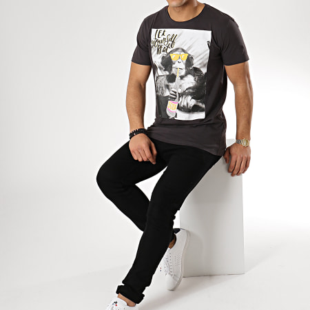 Brave Soul - Tee Shirt H1515Z22366A Gris Anthracite
