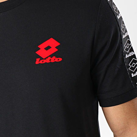 Lotto - Tee Shirt Avec Bandes Athletica II 210873 Noir