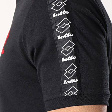Lotto - Tee Shirt Avec Bandes Athletica II 210873 Noir