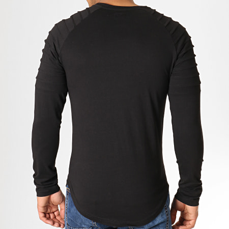 LBO - Tee Shirt Manches Longues Oversize 639 Noir