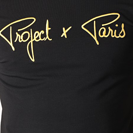 Project X Paris - Tee Shirt Oversize 1910025 Noir Doré