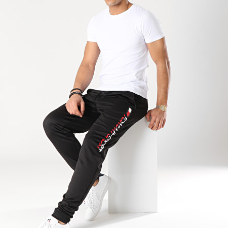 Tommy Hilfiger - Pantalon Jogging Vertical Logo S20S200071 Noir