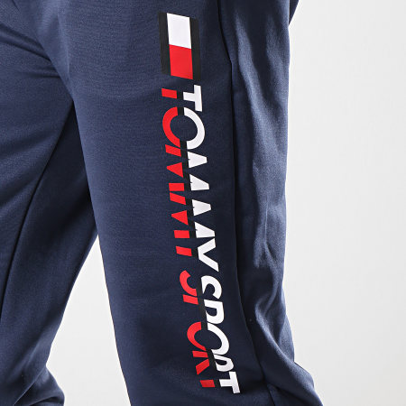 Tommy Hilfiger - Pantalon Jogging Vertical Logo S20S200071 Bleu Marine