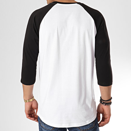 Vans - Tee Shirt Manches Longues OTW Raglan XXMYB2 Blanc Noir