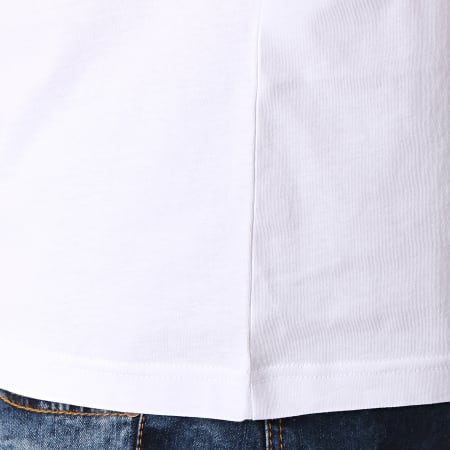 Versace Jeans Couture - Tee Shirt Slim Foil Round B3GTB76G-36610 Blanc Doré