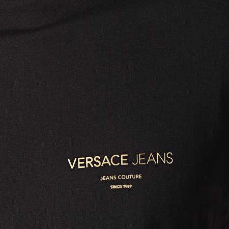 Versace Jeans Couture - Tee Shirt Slim Foil 57 B3GTB76R-36610 Noir Doré