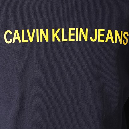 Calvin Klein - Sweat Crewneck Institutional Logo 7758 Bleu Marine