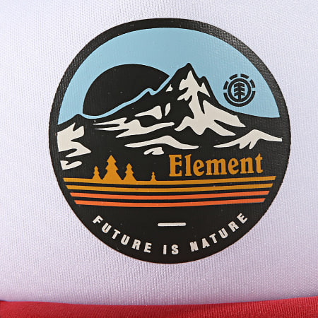 Element - Casquette Trucker Rift Noir Blanc Rouge