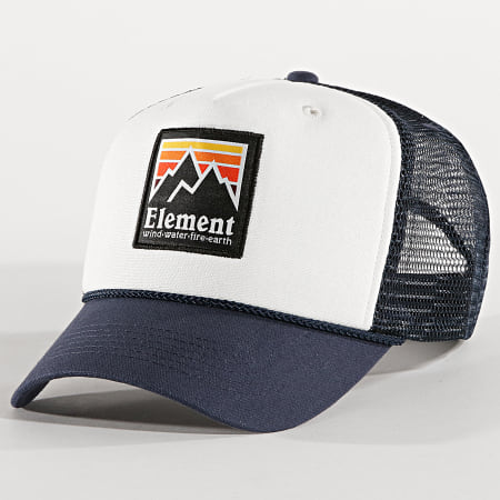 Element - Casquette Trucker Peak Bleu Marine Blanc