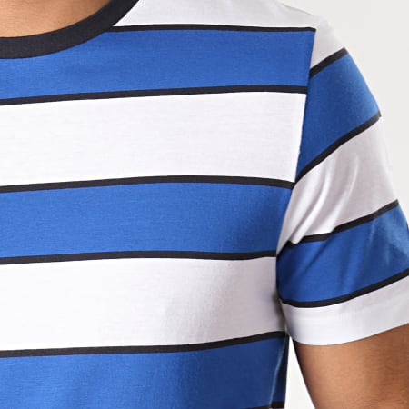 Produkt - Tee Shirt GMS Sail Stripe Blanc Bleu Roi