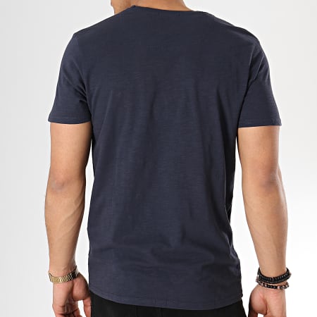 Selected - Tee Shirt Poche Kristian Bleu Marine