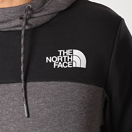 The North Face - Sweat Capuche Light RYVD Gris Anthracite Chiné Noir