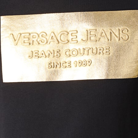 Versace Jeans Couture - Sweat Crewneck TUM300 Foil Embossed B7GTB7FS-36612 Noir Doré