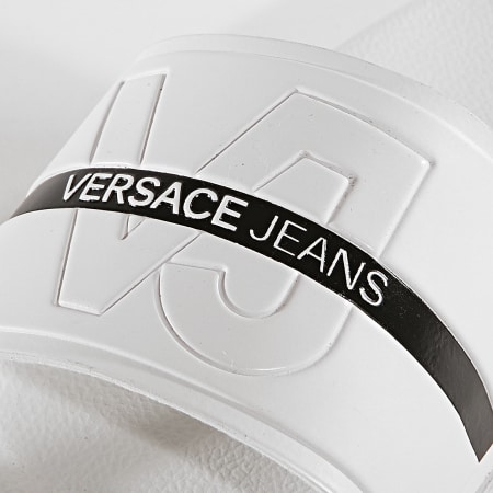 Versace Jeans Couture - Claquettes Fondo Sea Dis 3 E0YTBSQ3-70983 Blanc Noir